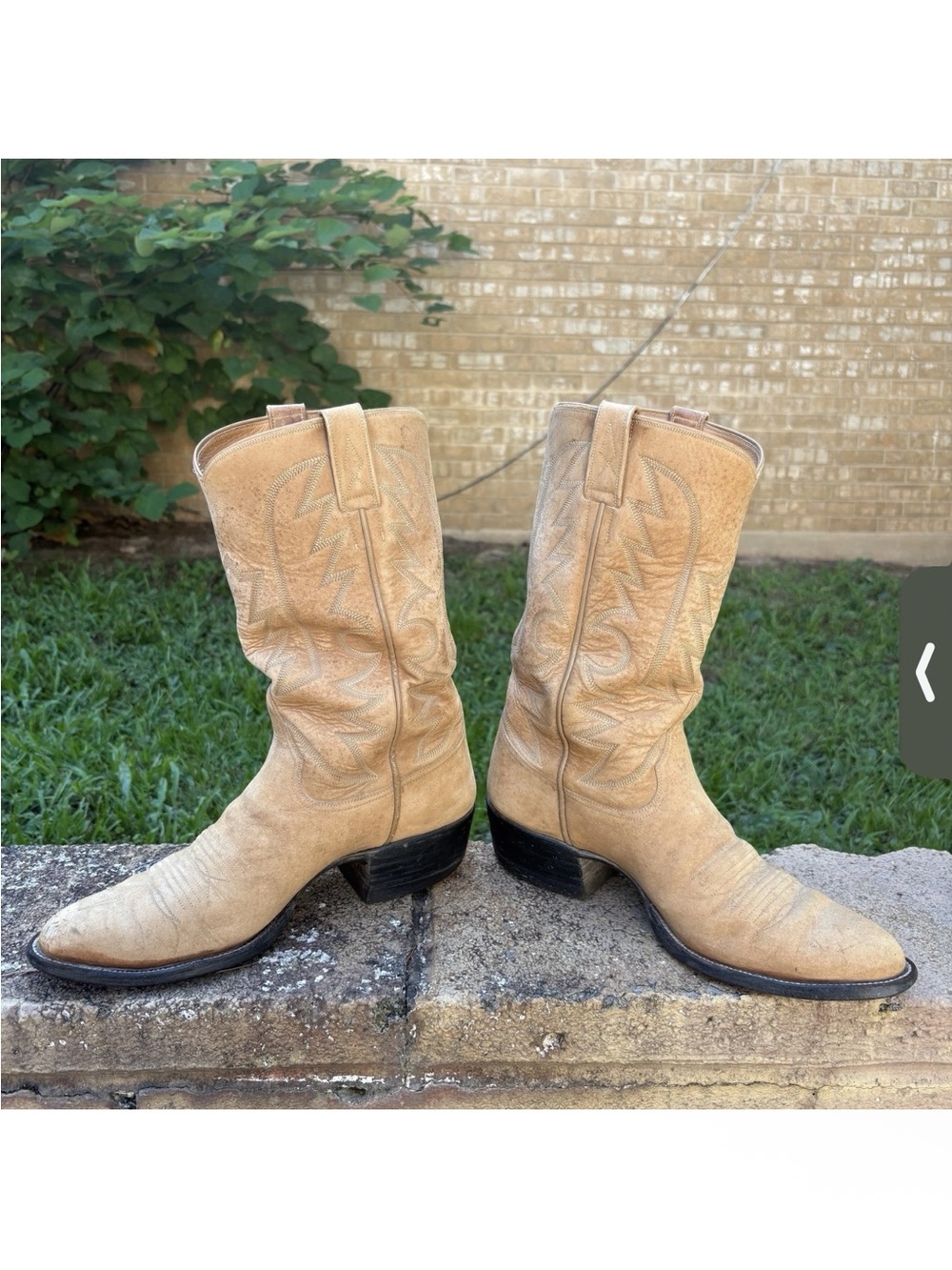 Kimmel Boot Company Nubuck Suede cowboy boots custom 10D